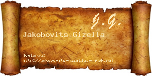 Jakobovits Gizella névjegykártya